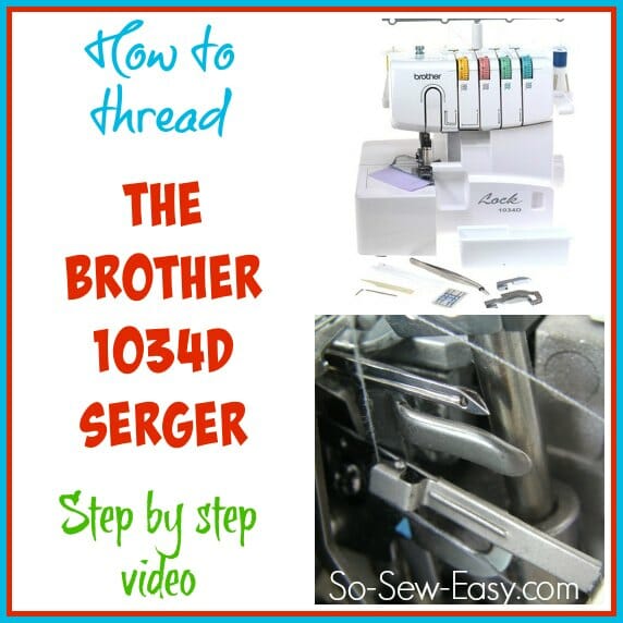 How to thread the Brother 1034d serger